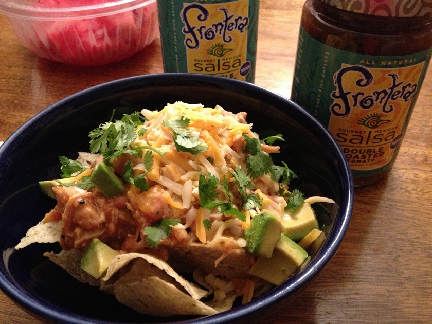 Slow Cooker Pulled Chicken&nbsp;Nachos